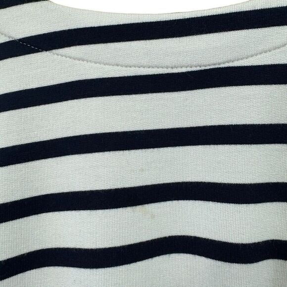 J Jill Medium Top Striped Pullover Black & White Long Sleeve Womens - Picture 7 of 16